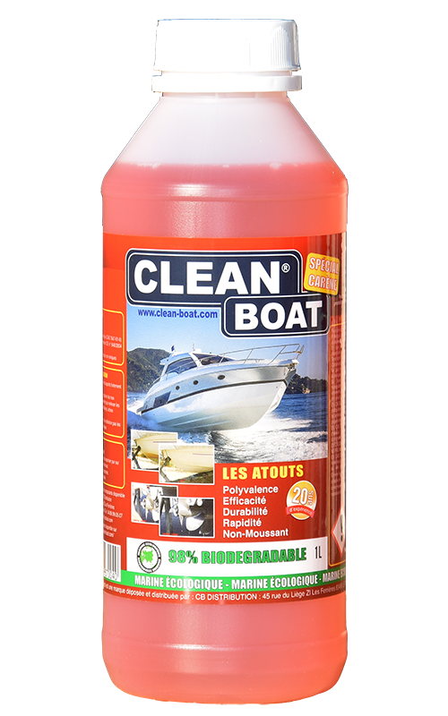 Clean Boat - produit nettoyant bateau, semi-rigide, pneumatique - 1 litre